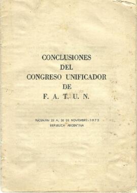 Conclusiones del Congreso Unificardor de FATUN