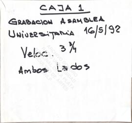 Asamblea universitaria 1992