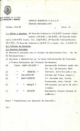 ndice Acta CD 1987, No. 7 (ago)