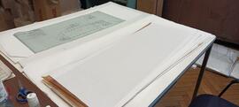 Tareas de conservación sobre planos históricos