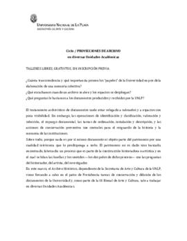 Ciclo de proyecciones en el marco de la bienal