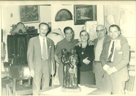 Acto de entrega de la colección Azzarini a la UNLP 1965