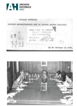 Decanos normalizadores con el Doctor Héctor Mercante 1976