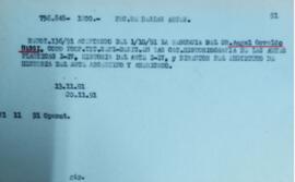 Ficha de expediende donde Nessi presenta su renuncia como profesor en la Facultad de Artes 1991