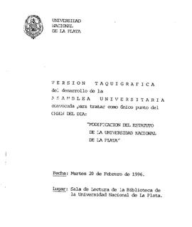 Acta de Asamblea 1996