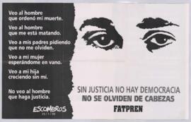 Póster no se olviden de Cabezas
