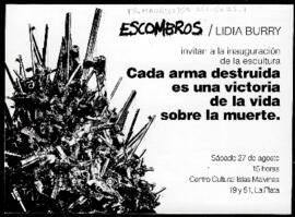 Cada arma destruida es una victoria de la vida sobre la muerte - Invitación