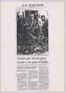 Armas que sirven para el arte y no para el delito