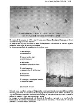 Inauguración Pájaros