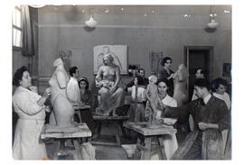 Curso superior de escultura en la Escuela Superior de Bellas Artes 1949