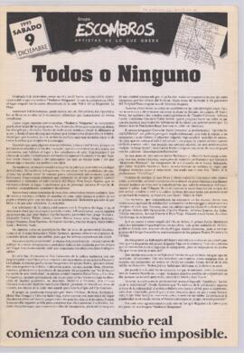 Convocatoria Todos o Ninguno
