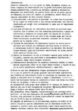 Estructura del libro de 'Escombros'