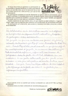 Juguetes solidarios