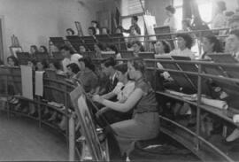 Un sector del tercer año del Profesorado de Dibujo Artístico