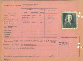 Ficha de alumna de la Escuela de Visitadoras para Higiene Social 1944 - 05 (Reverso)