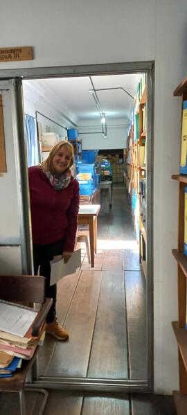 Gabriela Touza, responsable del Archivo General e Histórico de la Facultad de Artes